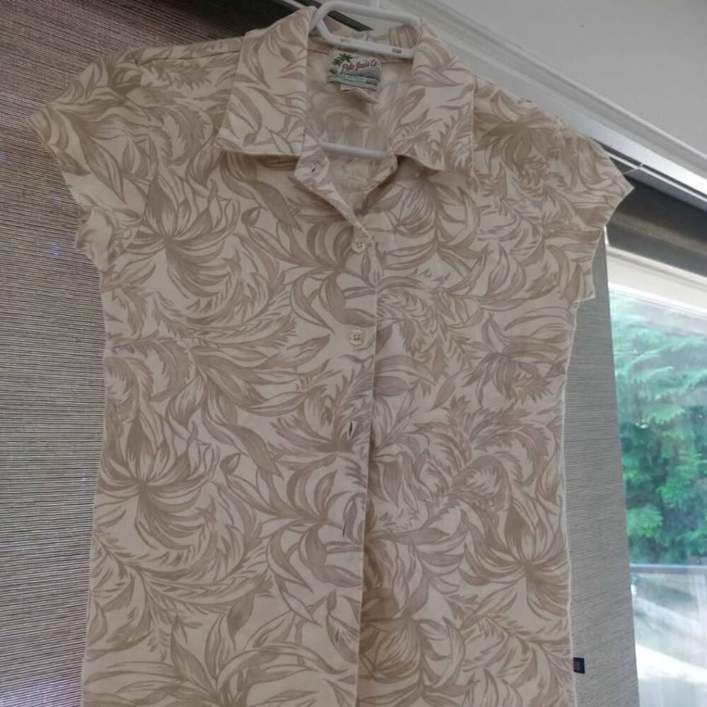 Vintage Ralph Lauren Polo Jeans flower print polo shirt